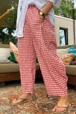 Nonni Gingham 7/8 Barrel Pant Jam